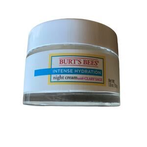 Burt's Bees Intense Hydration Night Cream Clary Sage 1.80 oz New Damaged Box
